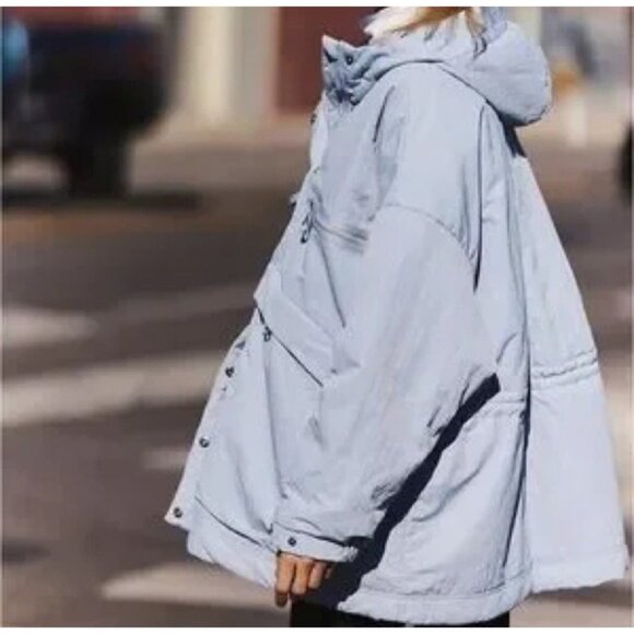 Free People Movement Billie Boxy Insulated Jacket Medium Large Purple NWT - Picture 4 of 15